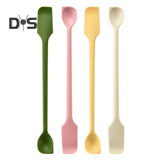 Dwustronna silikonowa szpatułka Cienka skrobaczka do słoików Małe skrobki do makijażu Mini skrobak i rozprowadzacz do żywności do dżemów pieczenia gotowania