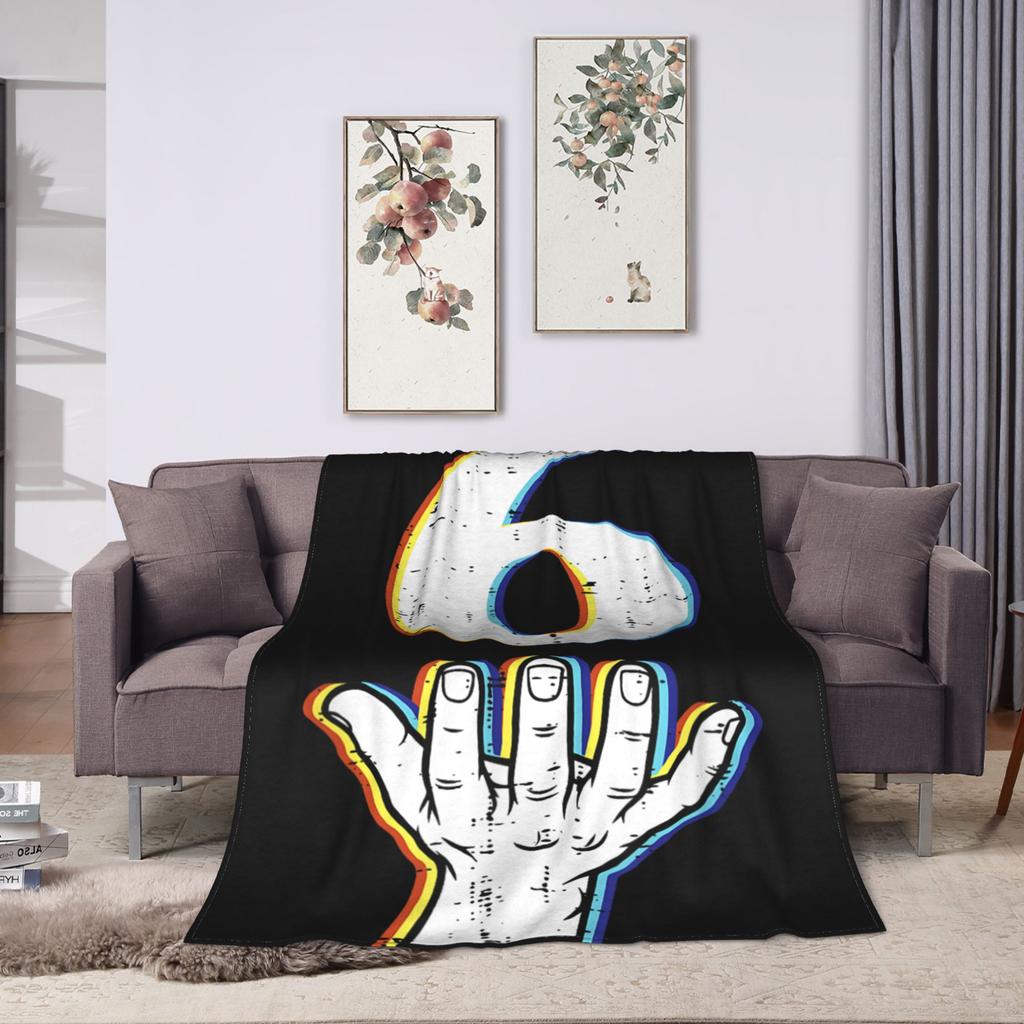 Number 6 Matching 67 Meme Halloween Blanket Quality Super Warm  Throw Blanket Winter Travel Outdoor Novelty Bedspread