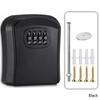 1PC Lock Key Storage Box Wall Mount Outdoor Lock Box for House Keys Key Safe with Combination Lock 5 Key Capacity