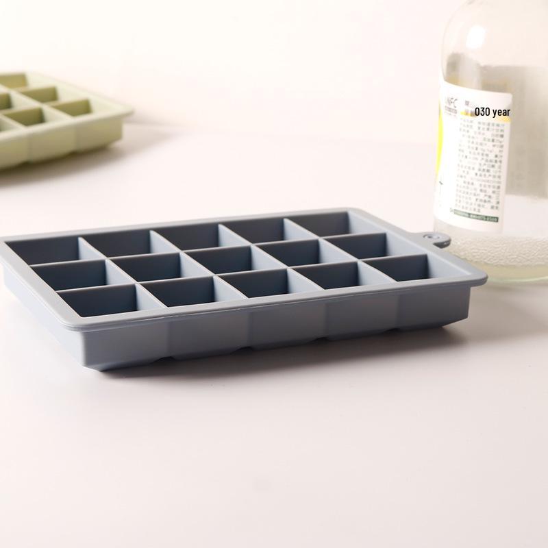 Silicone Ice Cube Trays with Lids: 15-grid & 24-grid Food-Grade Molds 