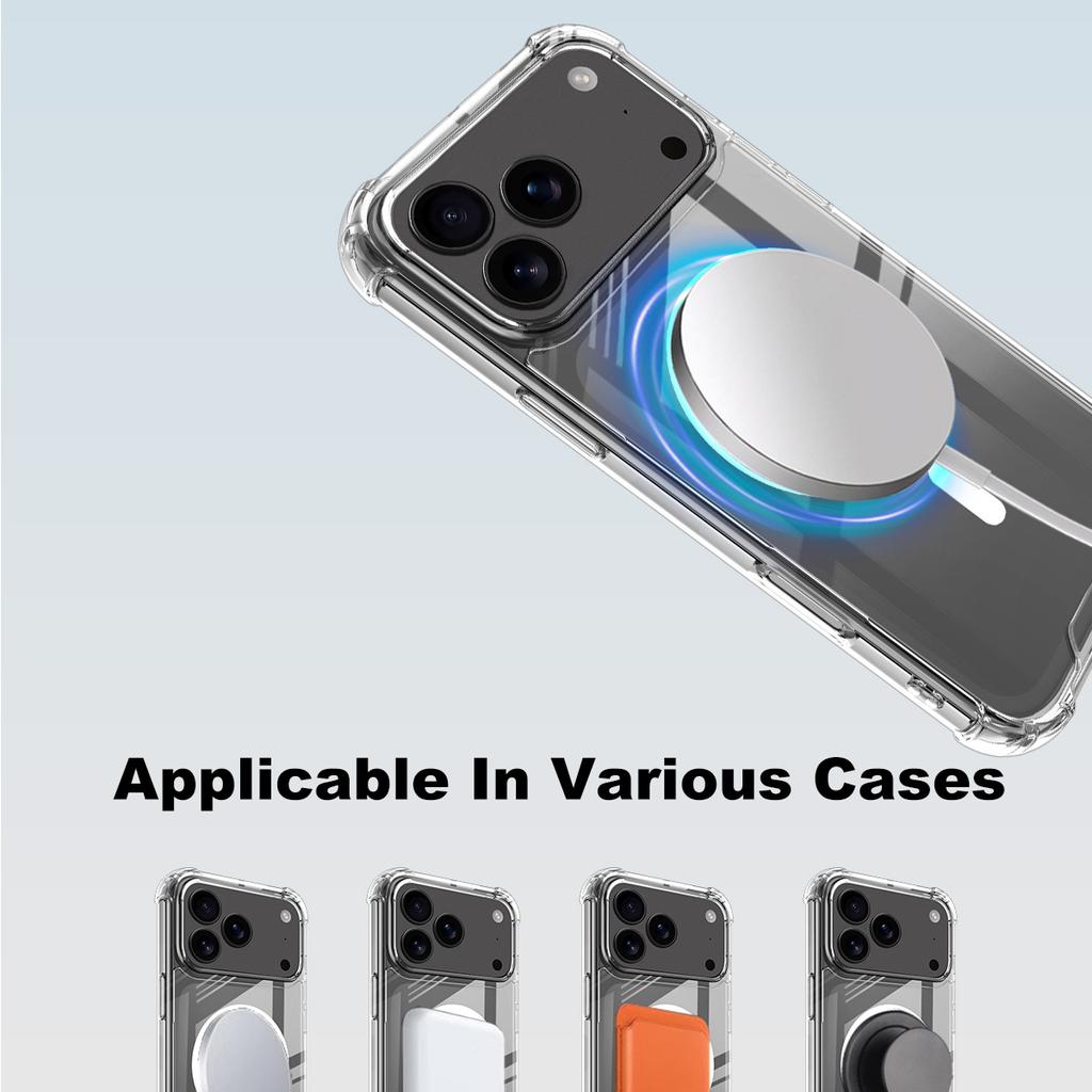 For iPhone 17 Pro Max Phone Case IMAK Shock-resistant Soft Space Magnetic Case