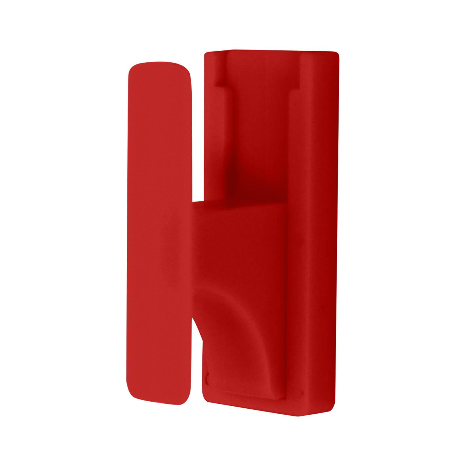 

Настенный кронштейн для удочек может быть горизонтальным или вертикальным One Size красный