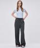 MALOUPE 2157 Cool Stripe Elastic Pants (Dark Gray)