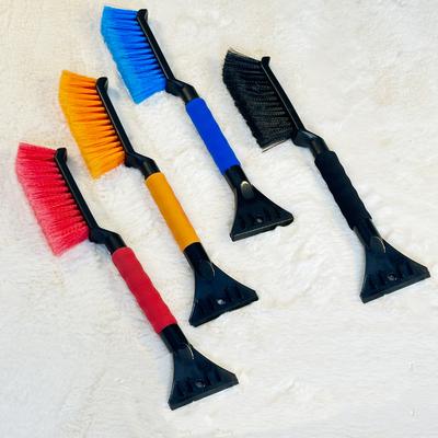 Car Snow Brush and Ice Scraper Car Scraper Snow Brush Ergonomic Foam Grip Window Ice Scraper Snow Cleaner For Car SUV  2 In 1