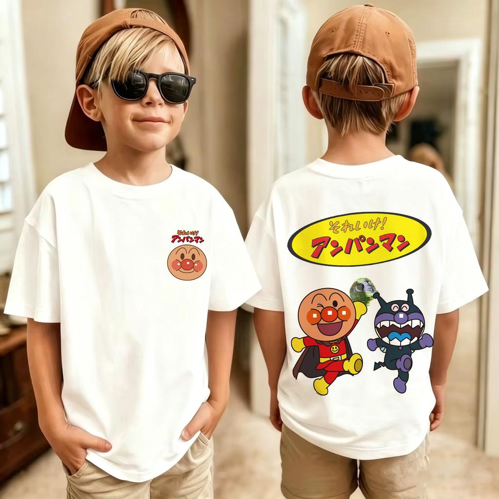 Anpanunisex Anime Unisex Unisex Child Short Sleeves TShirt ParentChild Summer Casual Graphic Y2k Clothes New Arrival Tee Tops