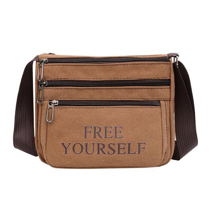 A Multi-functional Men's Bag for Work with Multiple Layers of Single-shoulder Bags for Business Casually