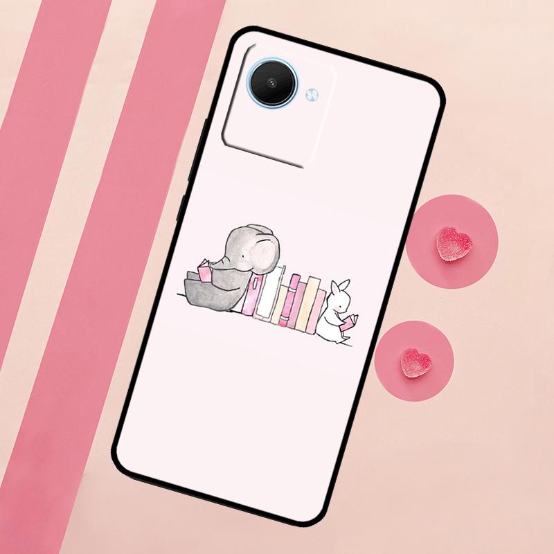 Cute Elephant For Realme 10 11 12 13 14 Pro Plus C55 C71 C75 C67 C63 C61 C53 C35 C65 GT6 GT7 15 Pro Case