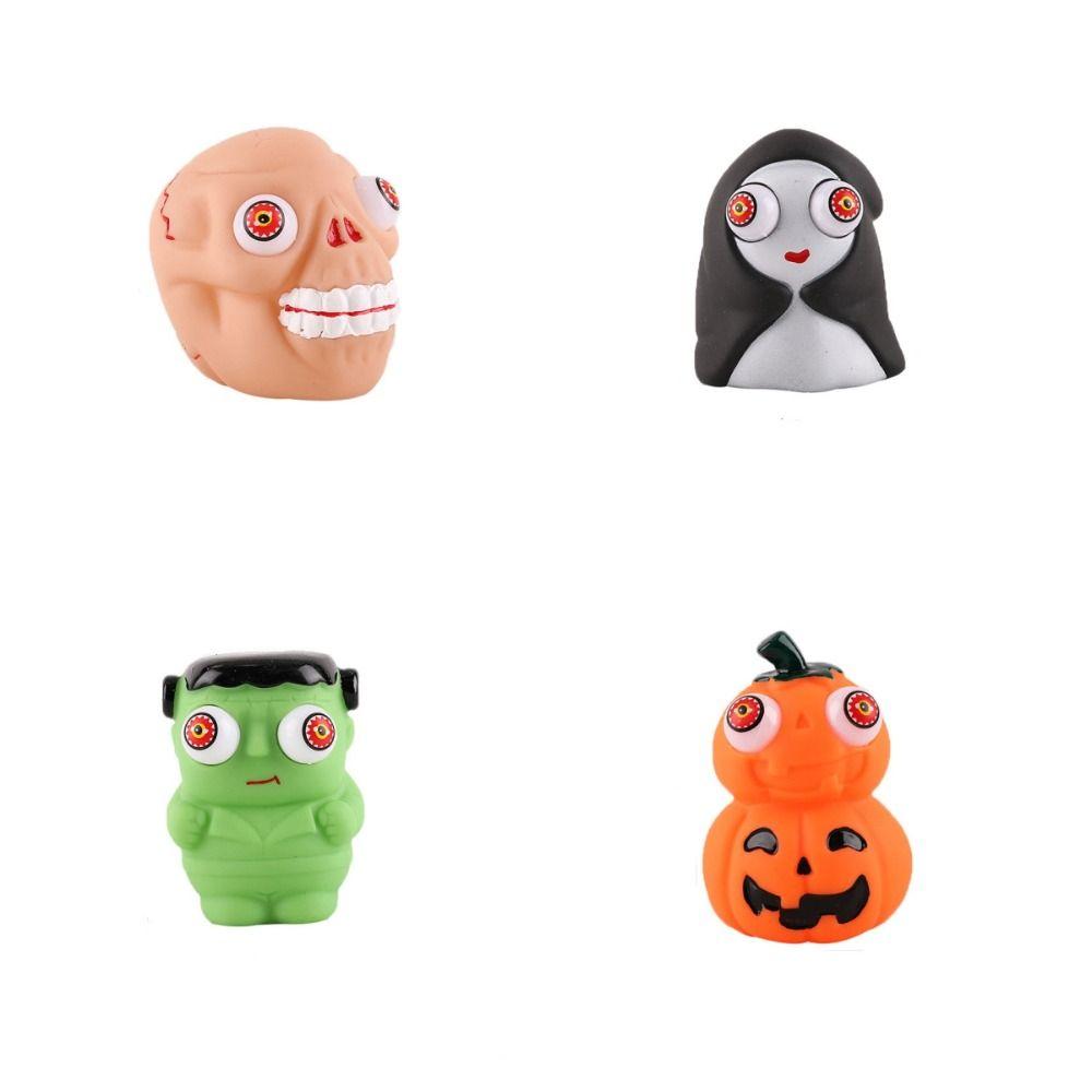 Sensory Toys Halloween Eye-popping Toy Slow Rebound Pumpkin Ghost Head Squeeze toy   Adult Gifts