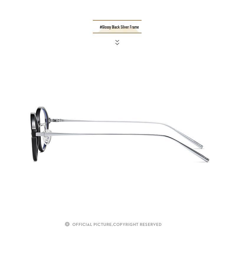 2026 Oval Retro TR Frame Glasses, Anti-Blue Light, High-End Casual Small Frame