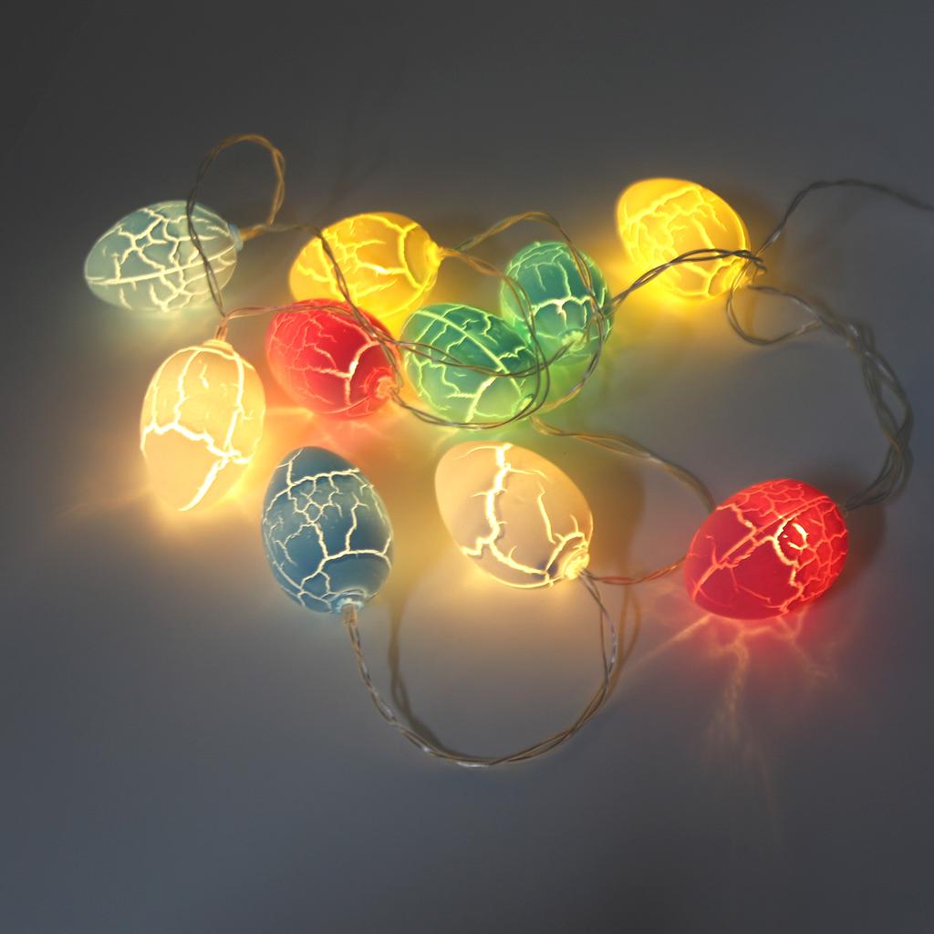 Farbe Ei Girlande Deko Leuchtende Eier Blumengirlande Schnur für Kamin Sims Treppe Tür Fenster Dekoration