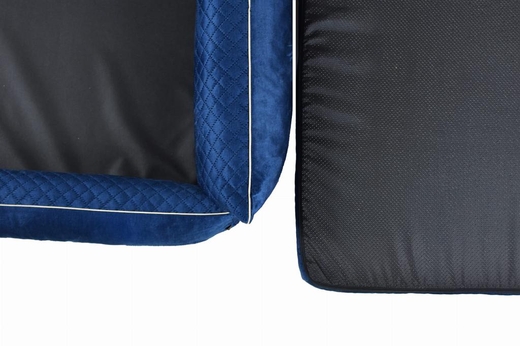 Rocky Orthopedic Bed Navy Blue - 97cm x 86cm
