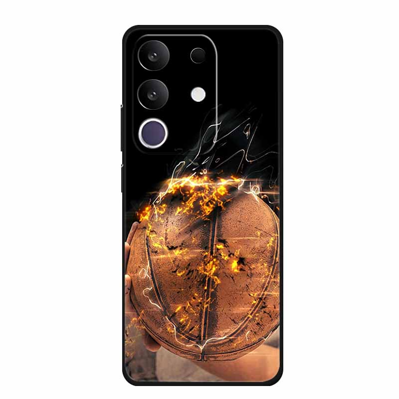 Phone Case For Vivo T4x 5G Y300T 2025 Case 6.72" Black Silicone TPU Soft Back Cover For Vivo Y29 4G Cases Y 29 Coque Funda Para