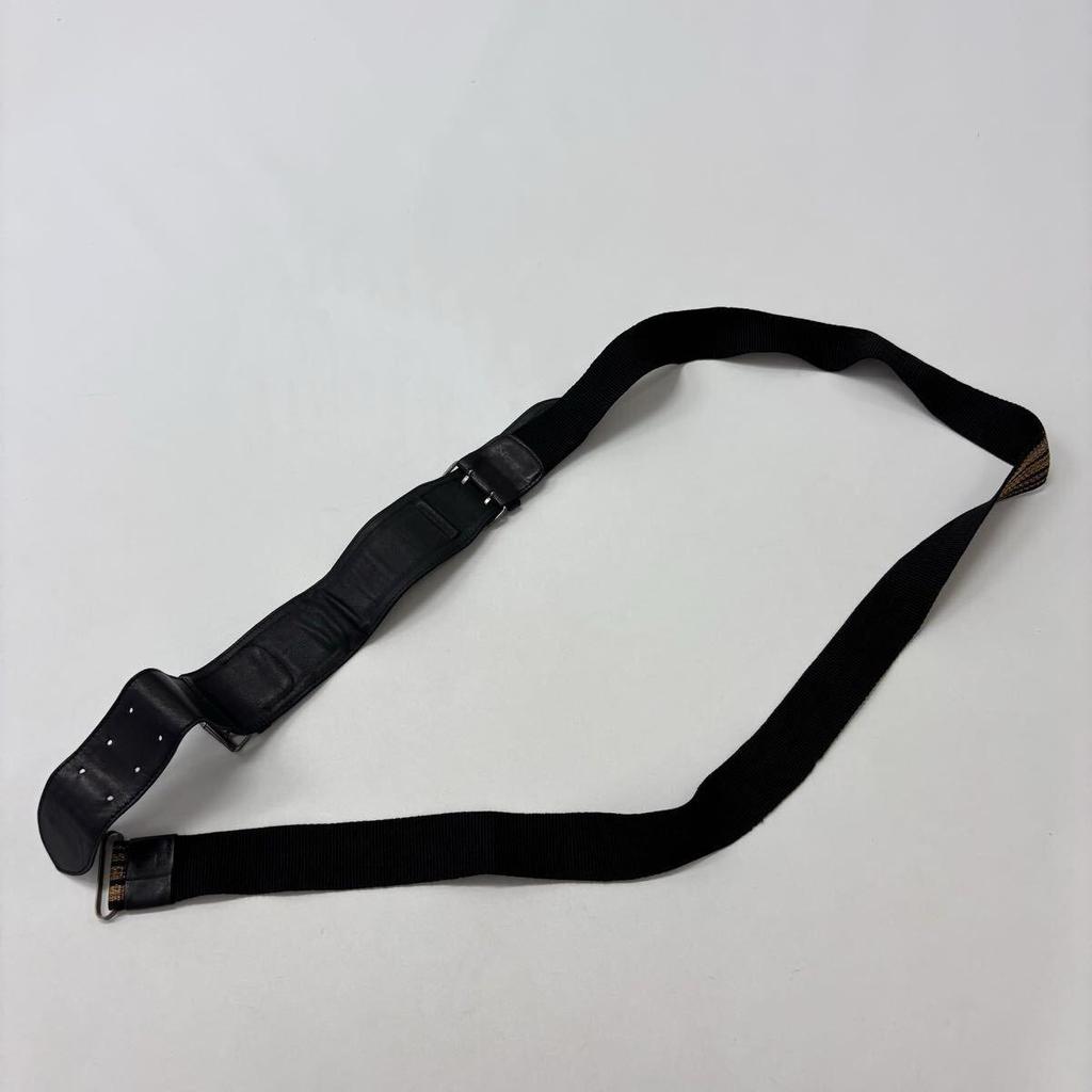 Used GIANNI VERSACE Gianni Versace Gold Line Combination Belt Made In Italy Size Total Length 168.5cm Width 3.7cm 807-0005