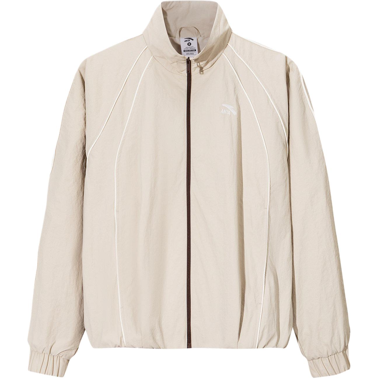 

Anta Solid Color Zipper Stand Collar Versatile Soft Jacket Women jackets 162618616-1 S