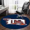 Detroit Tigers Emblem Round Rug for Livingroom,Bedroom, Palyroom, Chair Rug, Area Rug, Circle Carpet, Large Size Fan Christmas Gift