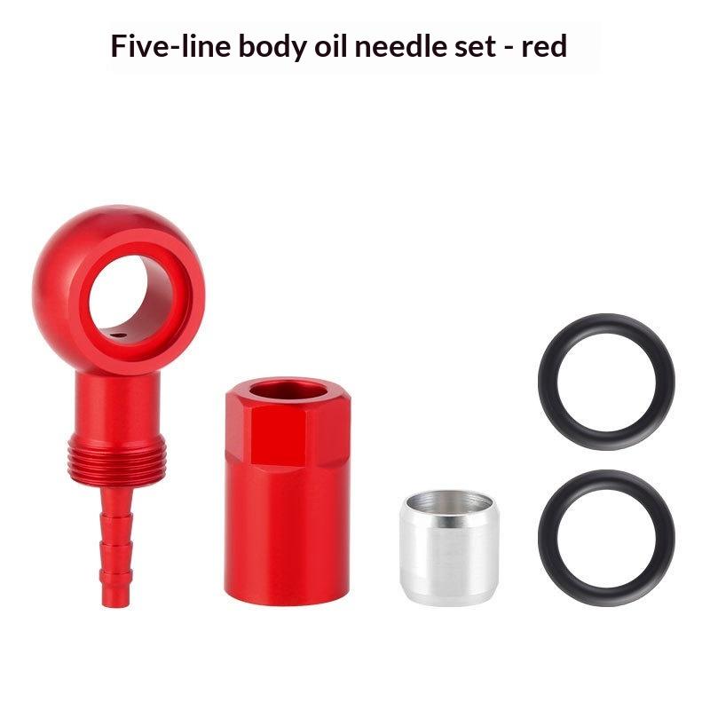 

Bicycle Hydraulic Brake Banjo Fitting Kit Aluminum Alloy Bh90 Compatible Oil Needle Olive Head For Road Bike Mountain Bike красный