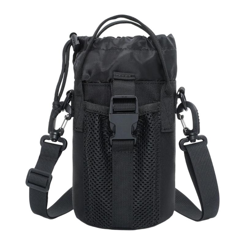 Odolné nosiče na láhev na vodu z oxfordské tkaniny s rozšiřitelným horním otvorem a užitkovou kapsou pro příslušenství k turistickým batohům