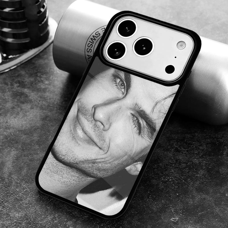 Ian Somerhalder Vampire Diaries Damon Phone Case for iPhone 17 16 15 Pro Max Air 14 13 12 11 Plus Shockproof Cover