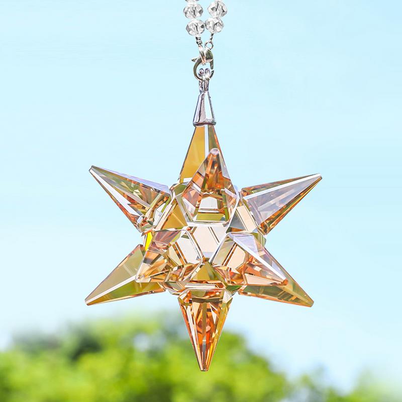 Exquisite Kristall Schneeflocken Autoanhänger Dekoration Ornamente Sonnenfänger Schneeflocke Hängende Zierleisten Accessoires Geschenke