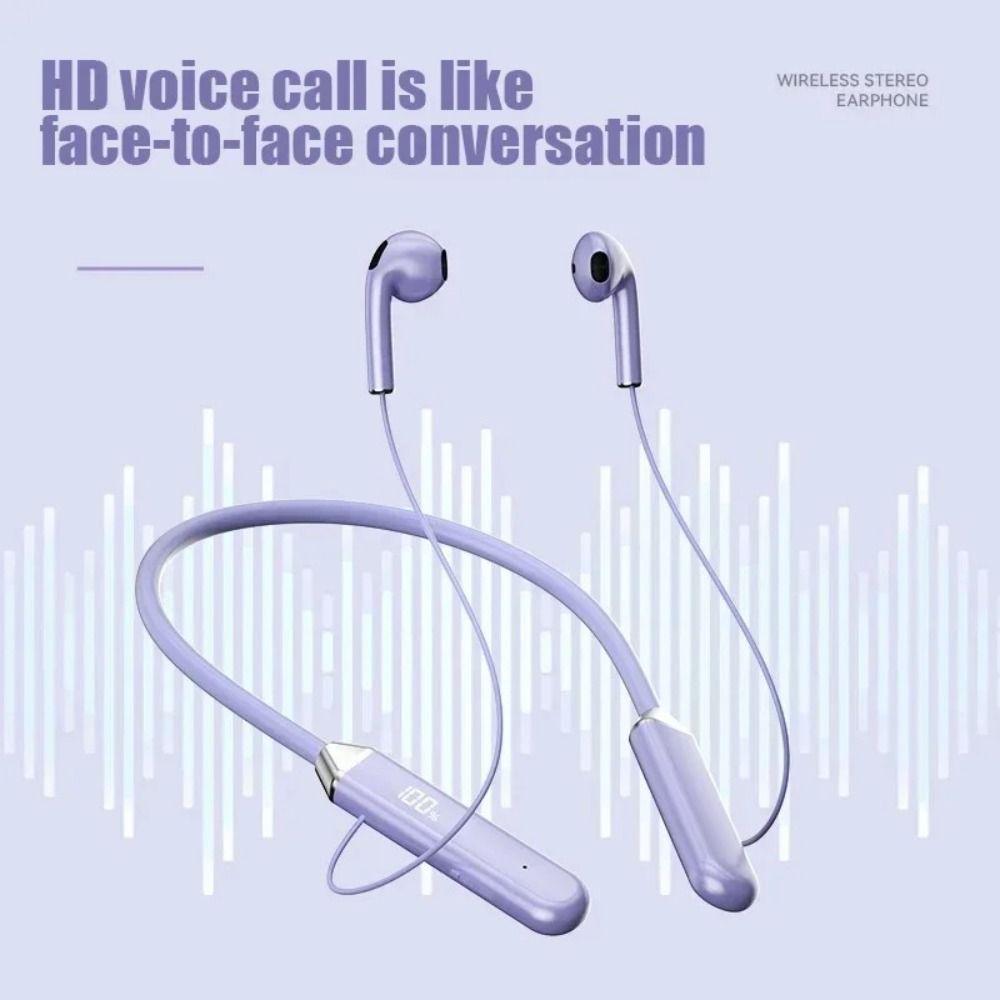 Hanging Neck Sports Headphones High Sound Bluetooth Headset  Universal