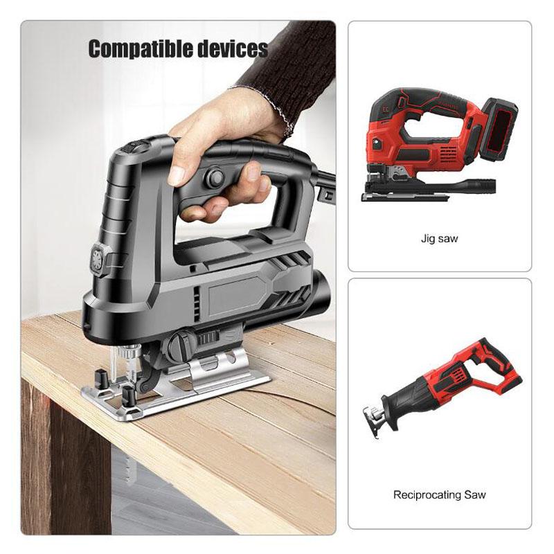 40pcs Reciprocating Jigsaw Blades Set T-Shaft HCS Assorted Jig Saw Blades For Wood Metal Plastic Pipe Cutting Woodworking Tool