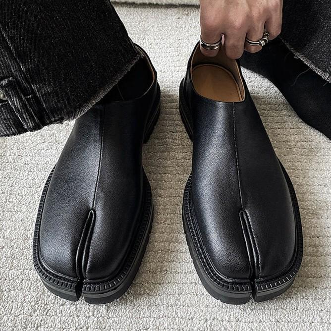 

Унисекс слипоны таби дерби с низким верхом и раздельным носком 41 чёрный