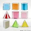 8 Plastic Geometric Models For Kids Learning Spatial Thinking And Color Recognition Safe Educational Toy