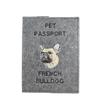 French Bulldog, Frenchie - Dog Passport Case, Document Case, Gift for the Traveller from the Brand