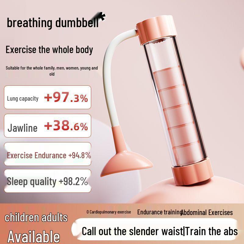 Abdominal Breathing Trainer: Dumbbell Exercise for Lung Capacity, Abdominal Muscles, Pelvic Floor, and Face Slimming.
