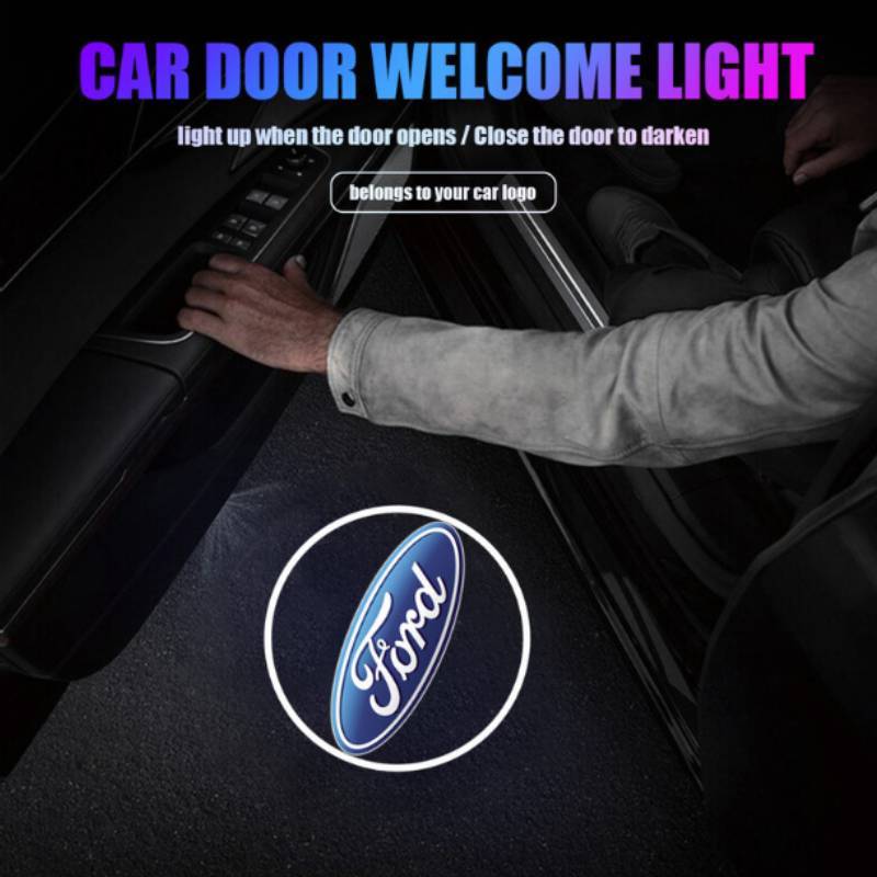 Ford Car Door Led Projector Light With Infrared Sensor For Universal Vehicle Decor
