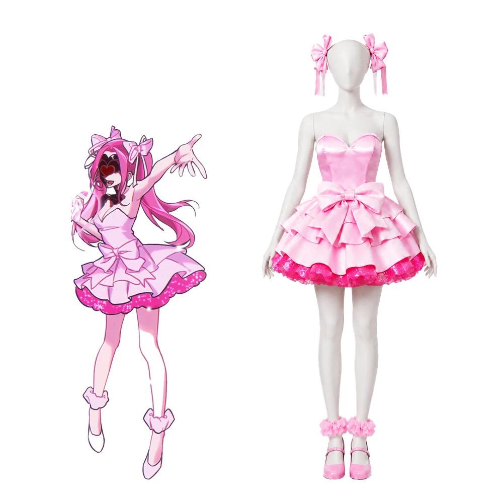 Alien Stage Zombie Stage Mizi Sua Cosplay Kostüm Weißes Kleid Komplettes Set Damen Halloween Comic Con Anime Rollenspiel Outfit