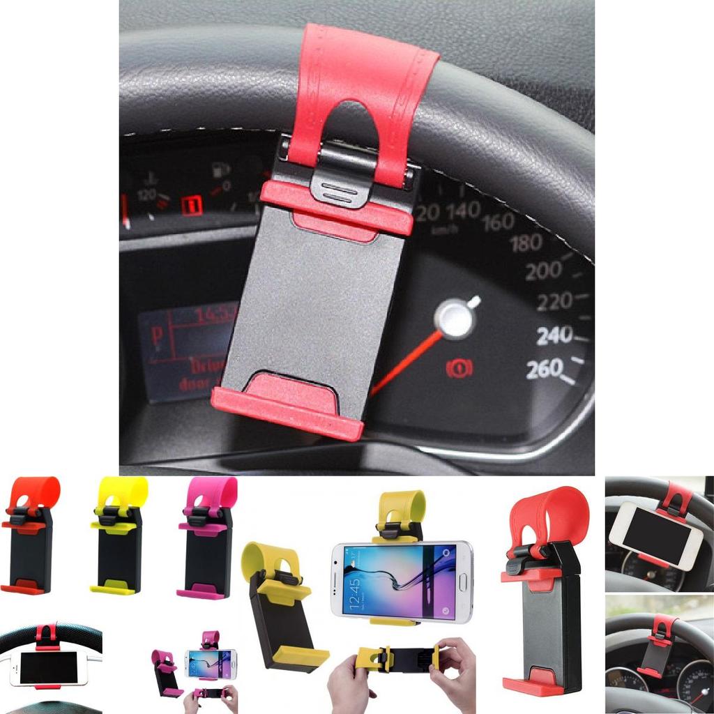 Roter fauler Autolenkrad-Handyhalter Universal-Kunststoff Großhandel