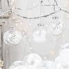 9pcs Transparent Painted Christmas Balls Ornament PET Christmas Tree Pendant  Home Xmas Decor