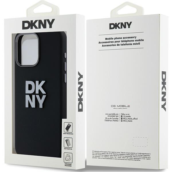 Dkny Dkhcp15Lsmcbsk Iphone 15 Pro6.1 Czarny/Black Hardcase Liquid Silicone Metal Logo