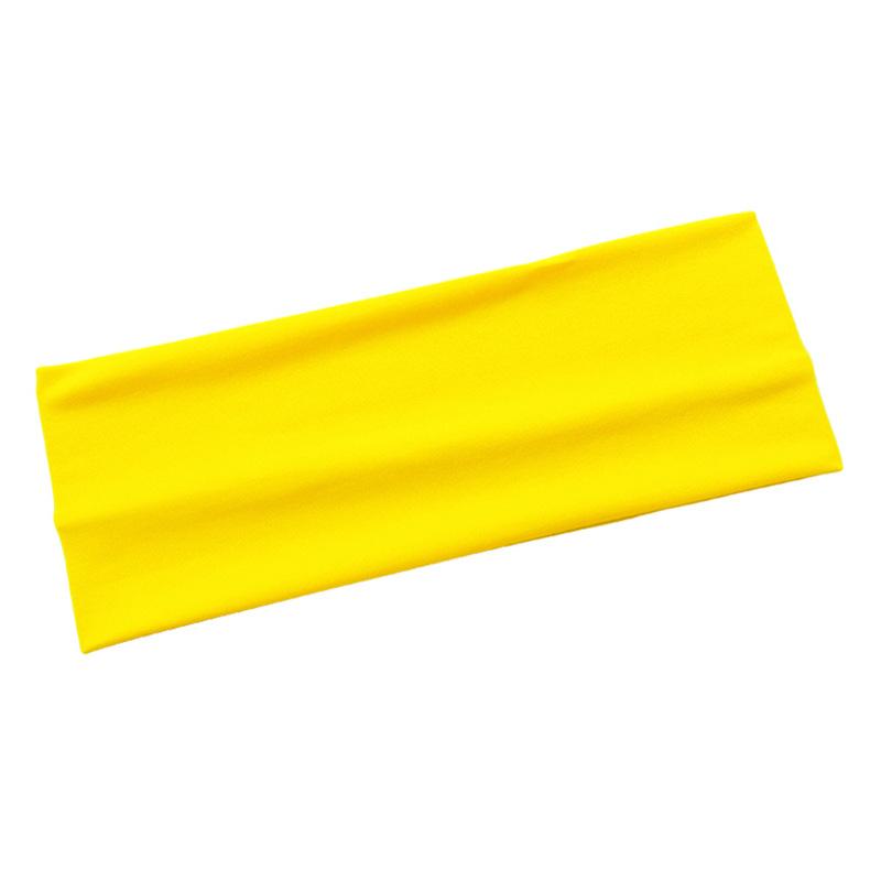 24CM Široká Vysoce Elastická Sportovní Čelenka Pro Ženy Letní Odvádějící Vlhkost Fitness Běžecká Čelenka Jóga Potítko Bandana Turban