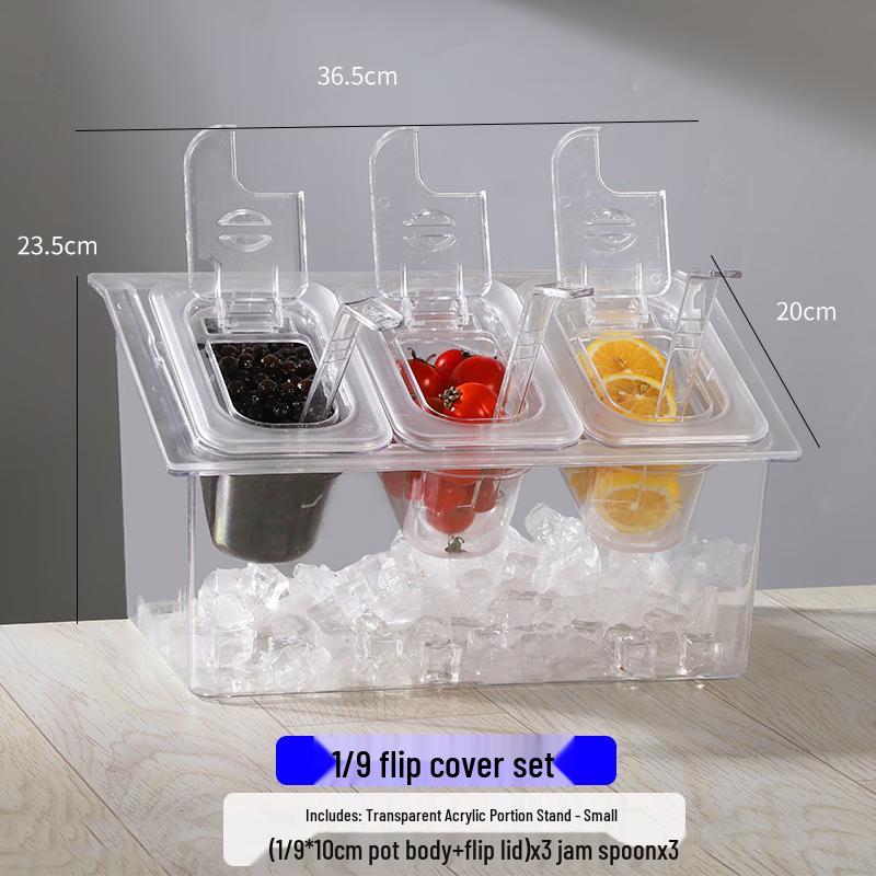 Transparent Plastic Condiment Box