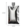 1 Stück Kreative Edelstahlflasche Outdoor Tragbar Kompaktflasche Einfach Stilvoll Alkoholbehälter für Reisen Tägliches Tragen 175ml