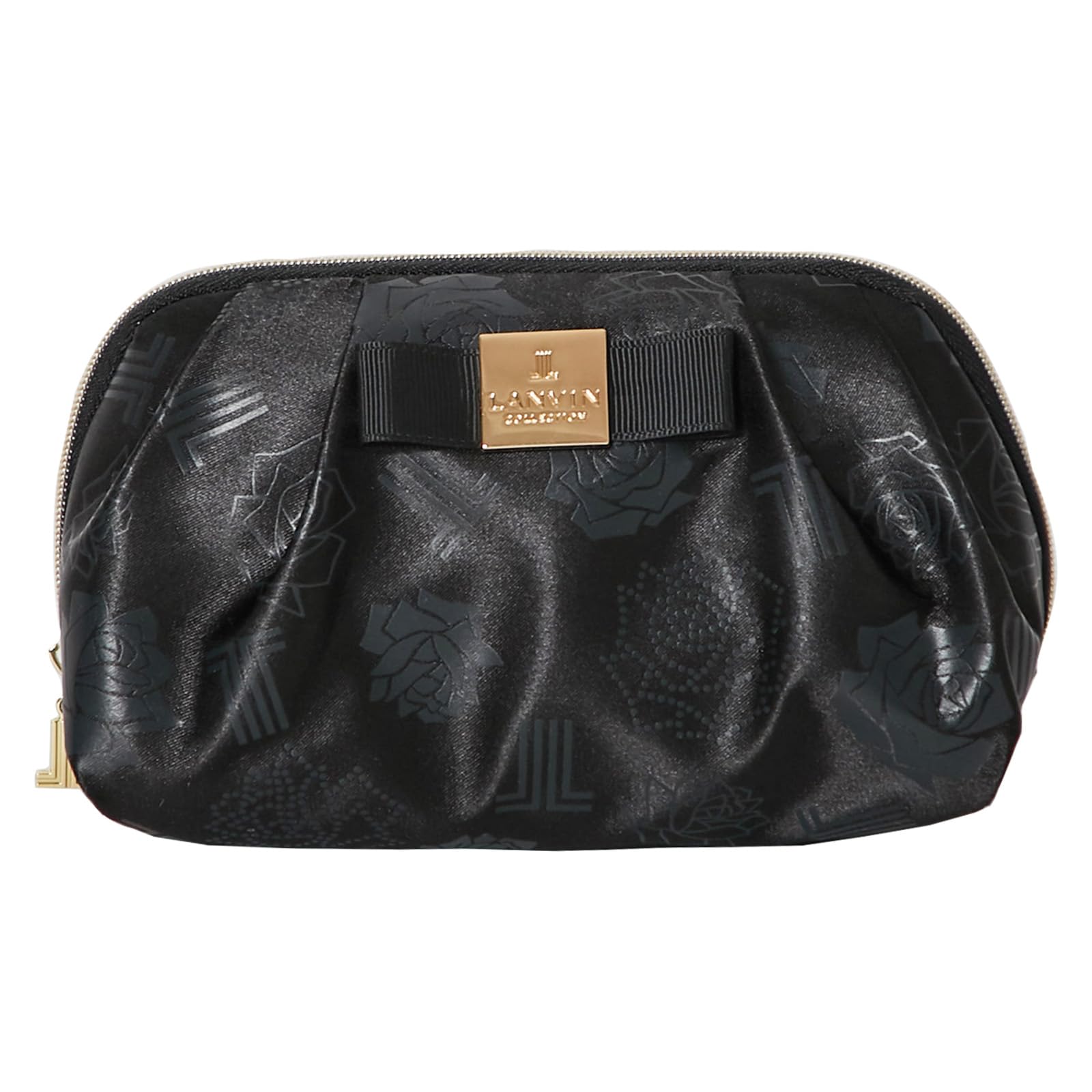 

Pouch 08703803 Pouch Floral Rose 08703803C Black 9cm wide x long x 8cm deep [Lanvin Collection] Women s Women s [C] Approx. 10.5cm