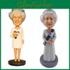 La Reine 70e Jubilé de Platine Statue Tête Bobble Matériau Résine Lourde Peinture Faite à la Main Décoration Maison Bureau