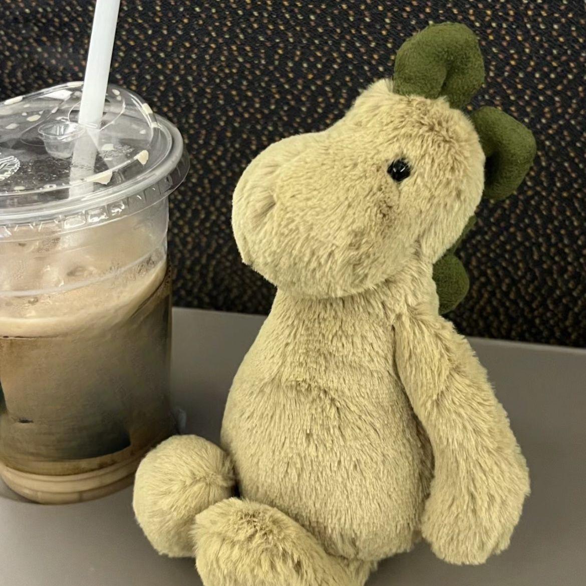 

New Children s Toys Fashionable Green Dinosaur Cute Plush Doll 30cm（150g）