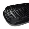2PCS Bumper Kidney Grille Front Grill Double Slat Line For BMW X5 X6 E70 E71 2008-2013 Car Styling Gloss Black Racing