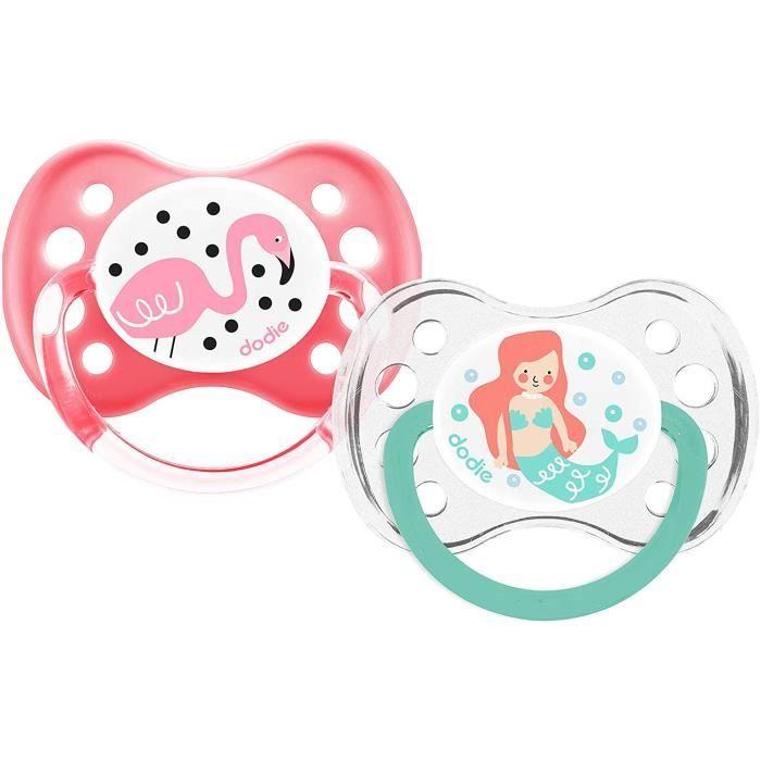 Dodie Anatomischer Schnuller Design Mädchen Silikon +6M A18 2er-Pack