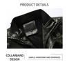 Men's Plus Size Washed PU Leather Motorcycle Jacket