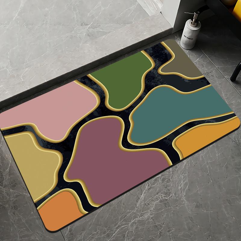 Diatom Mud Toilet Absorbent Anti Slip Pad, Bathroom Floor Mat, Waterproof Kitchen Floor Mat At the Bathroom Entrance