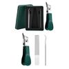 3pcs Angled Nail Clippers Set Suitable For Thick Toenails Wide Jaw Antisplash Ergonomic Design Nonslip Grip Easy Cutting