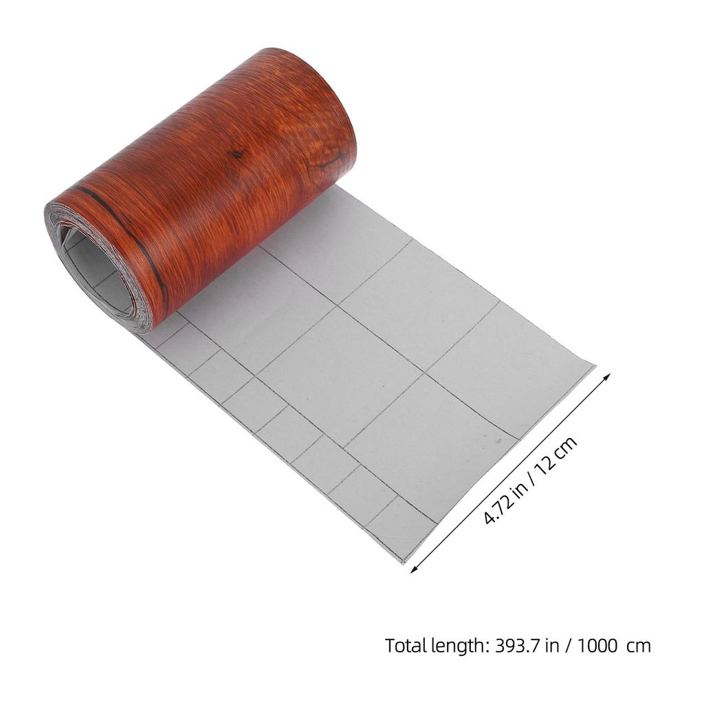 Wood Grain Tape Roll Waterproof Decorative Adhesive Tape for Home Office Furniture Renovation DIY Surface