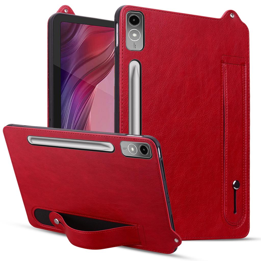 Applicable Lenovo Tab P12 Tablet Case Tab M9 Crazy Horse Pattern Wristband Bracket Anti-drop Protective Cover Xiaomi Pad8