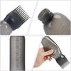 2 Stück Shampoo-Bürstenkopf Kopfhautmassagekamm Haarfärbe-Farböl-Applikatorflasche mit Bürste Friseursalon Haarstyling-Werkzeuge
