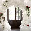 144PCS White Latex Balloon Set Suitable for Birthday Parties, Weddings, Valentine's Day Party Decorations