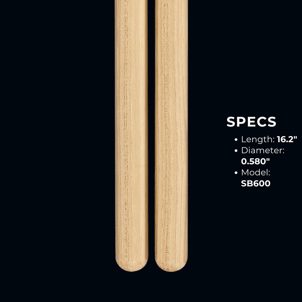 MEINL Stick Brush Meinl Trumstock Signaturmodell Luke Holland Hickory Rund Spets SB600 x & (411 14,7 mm) []